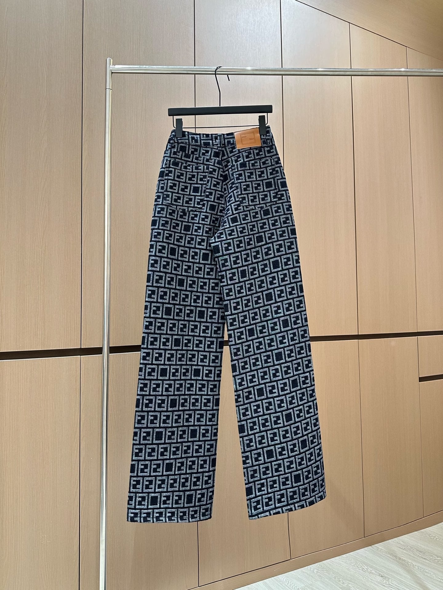 2025 New Lettering Jacquard Jeans