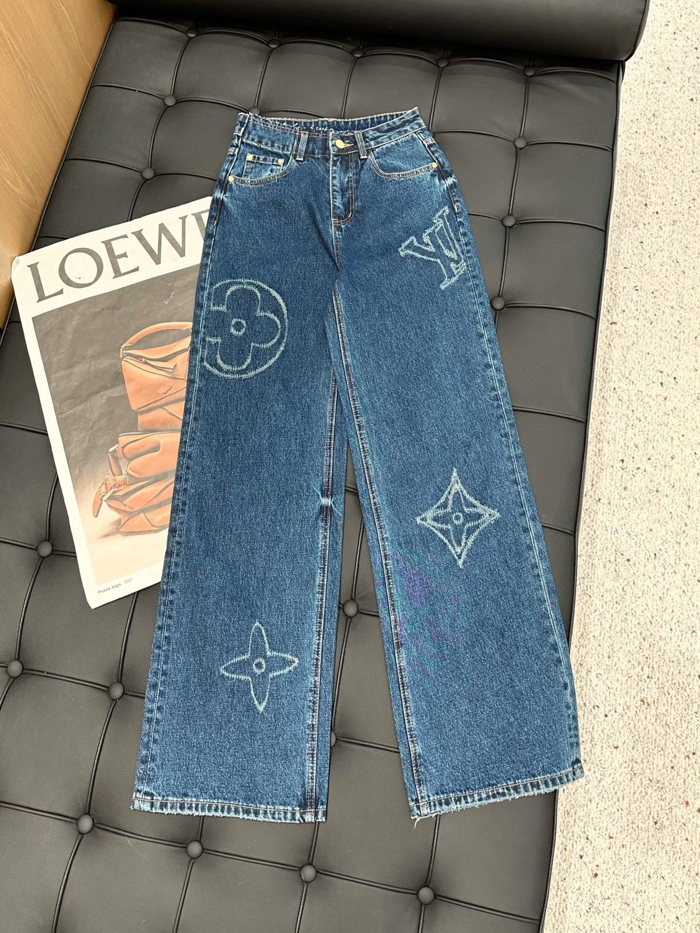 2025 Monochrome Burnished Jeans