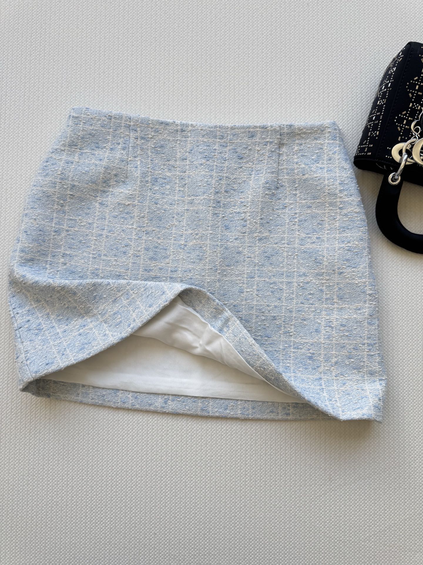 25th New Limited Edition Glacier Blue Rattan Check Classic Skirt