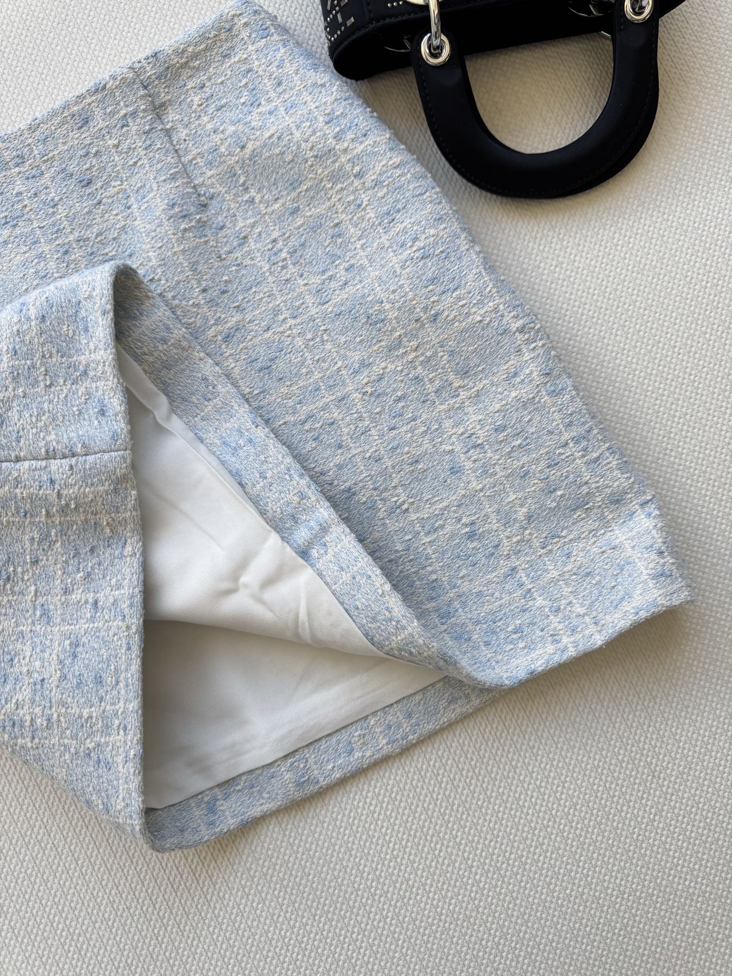 25th New Limited Edition Glacier Blue Rattan Check Classic Skirt