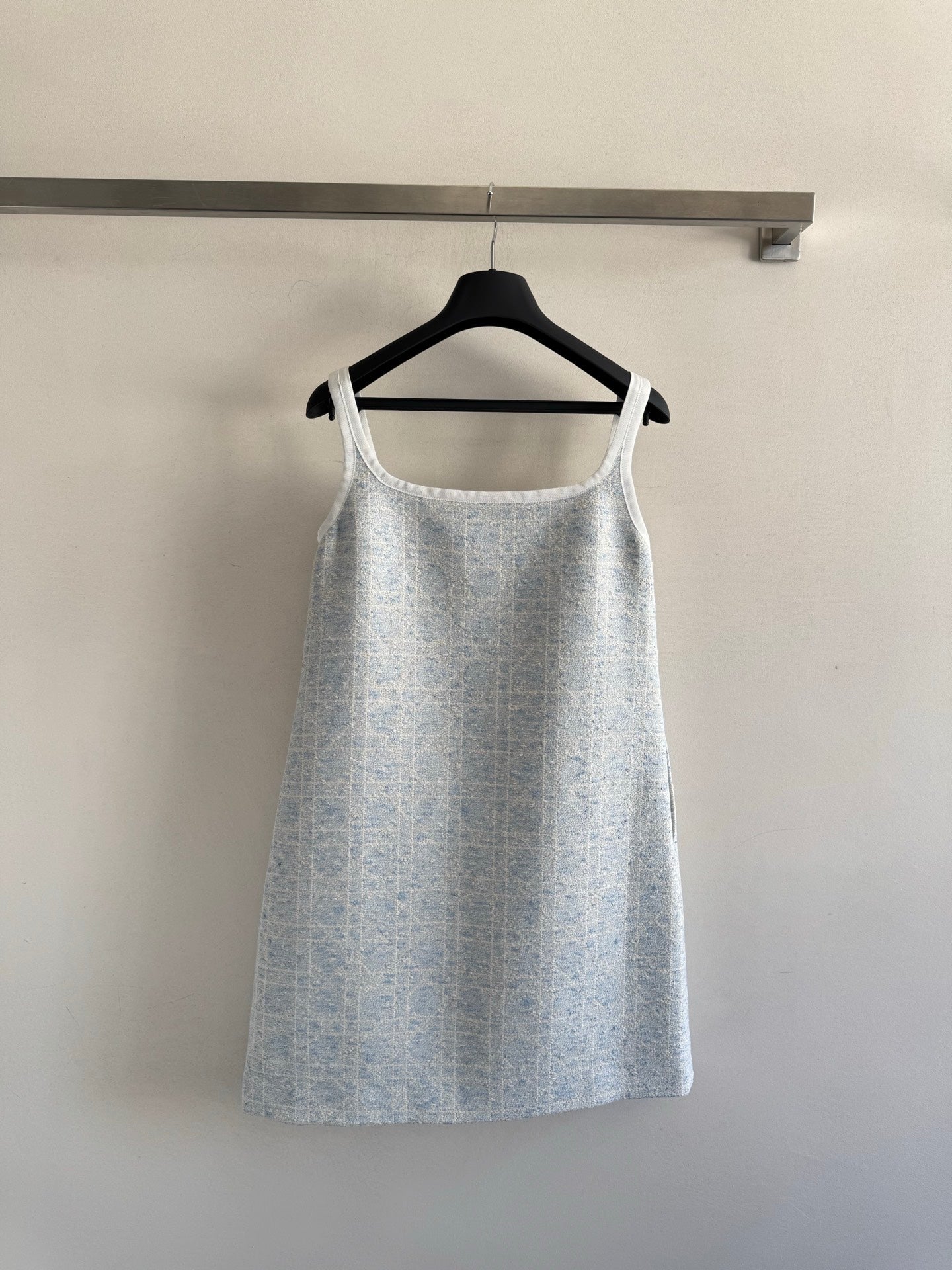New limited edition glacier blue Princess Diana rattan check slip dress.