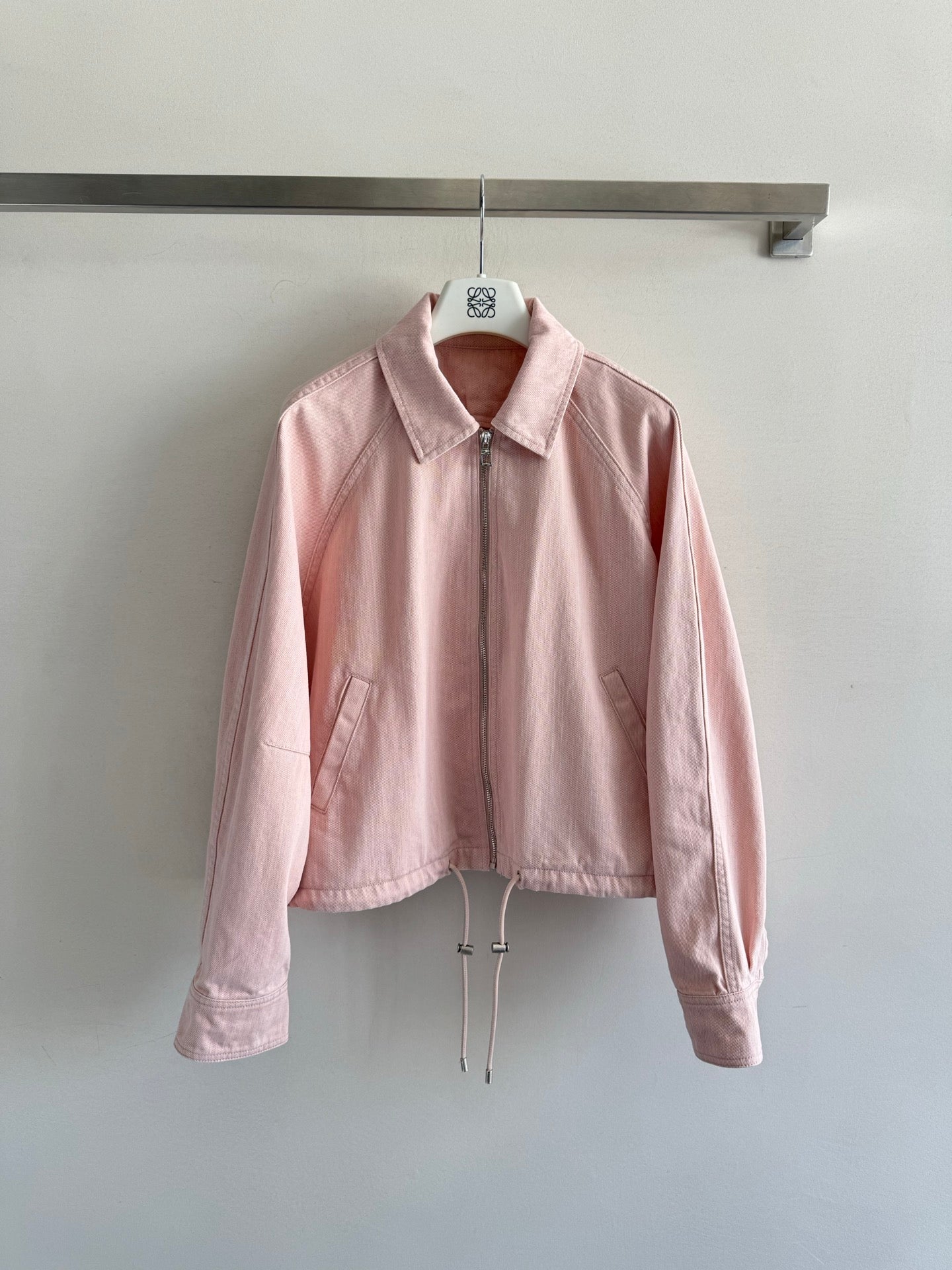 New Fall/Winter 2025 distressed two-tone denim balloon jacket
