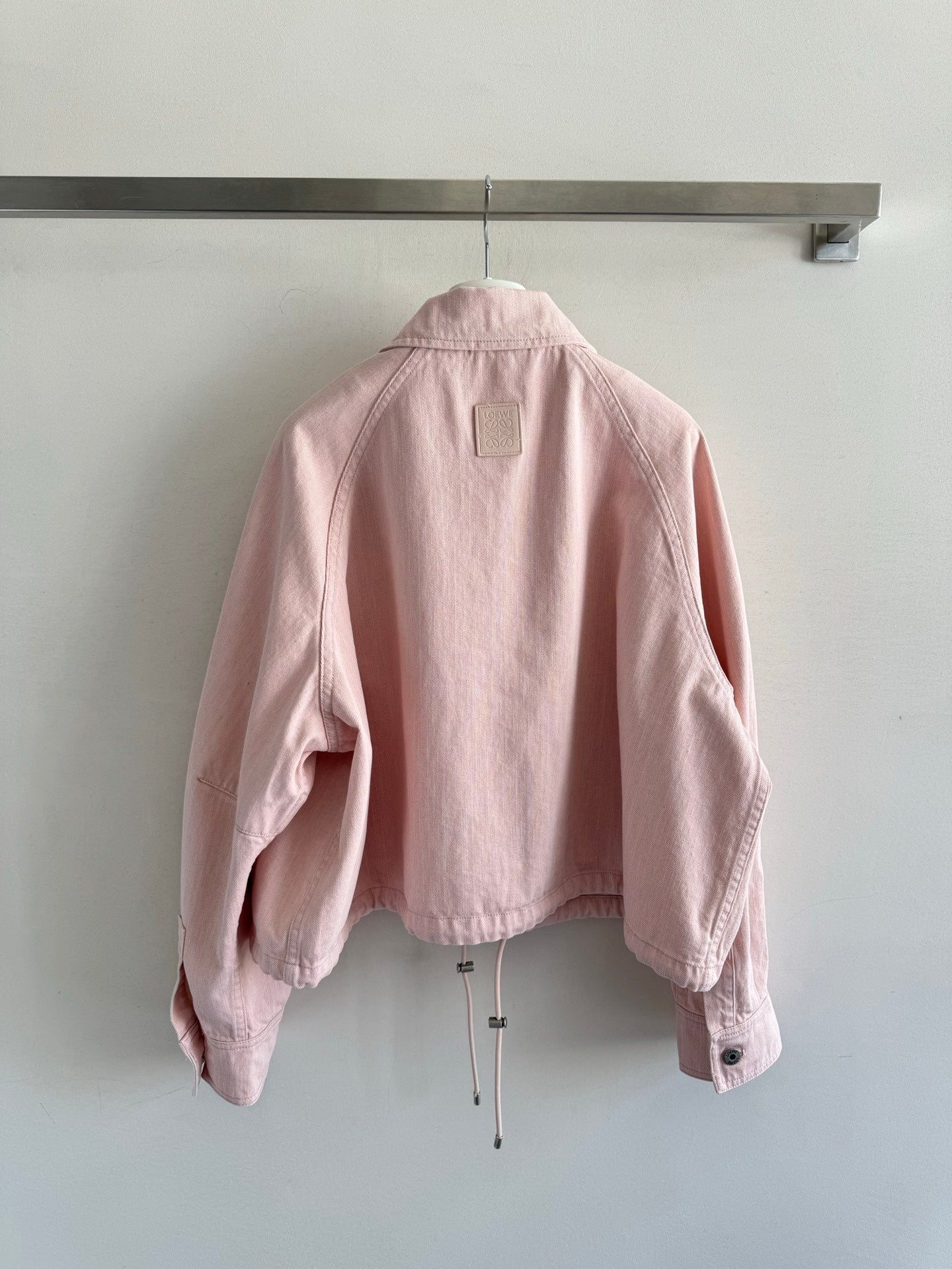 New Fall/Winter 2025 distressed two-tone denim balloon jacket