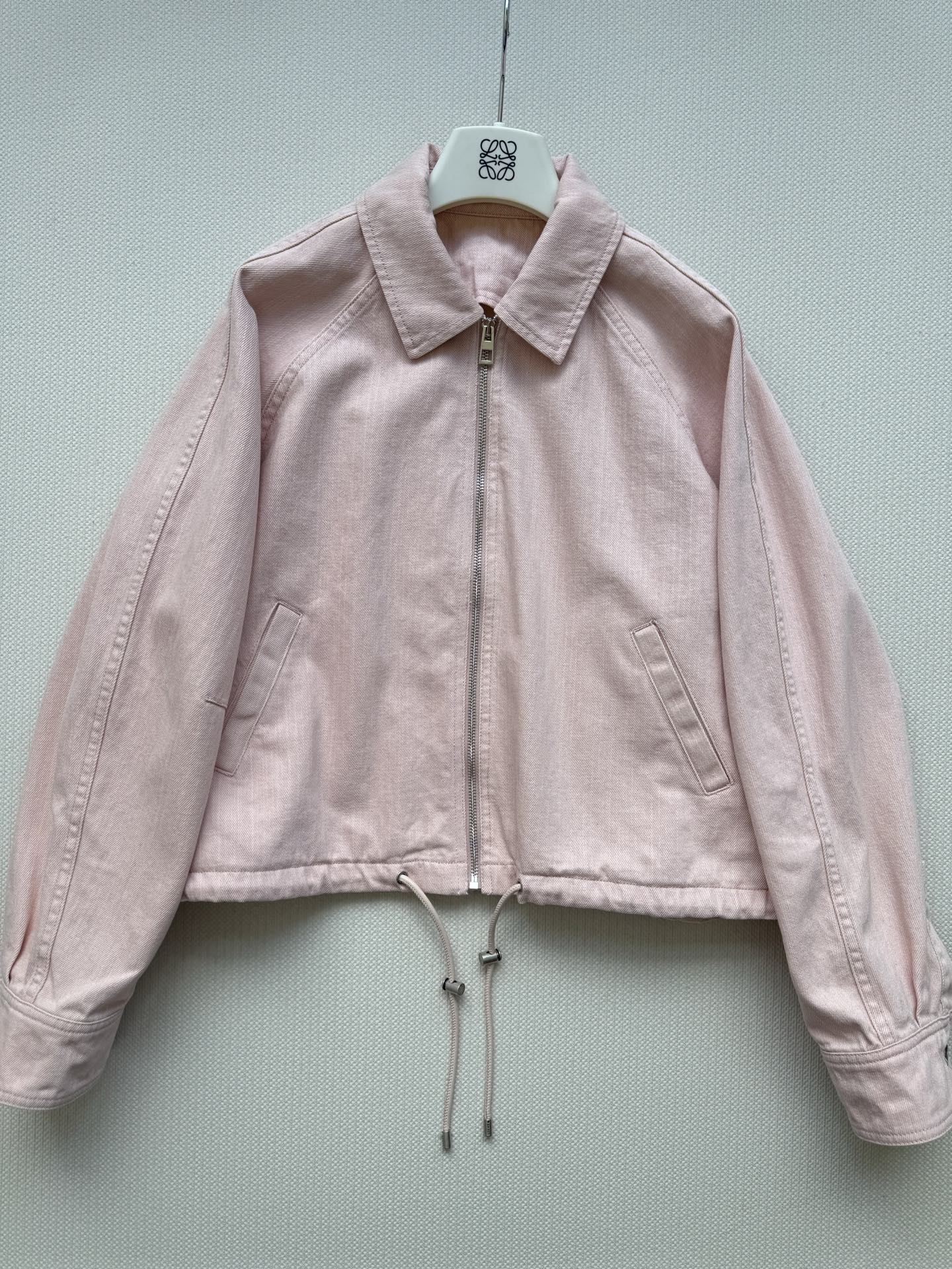 New Fall/Winter 2025 distressed two-tone denim balloon jacket