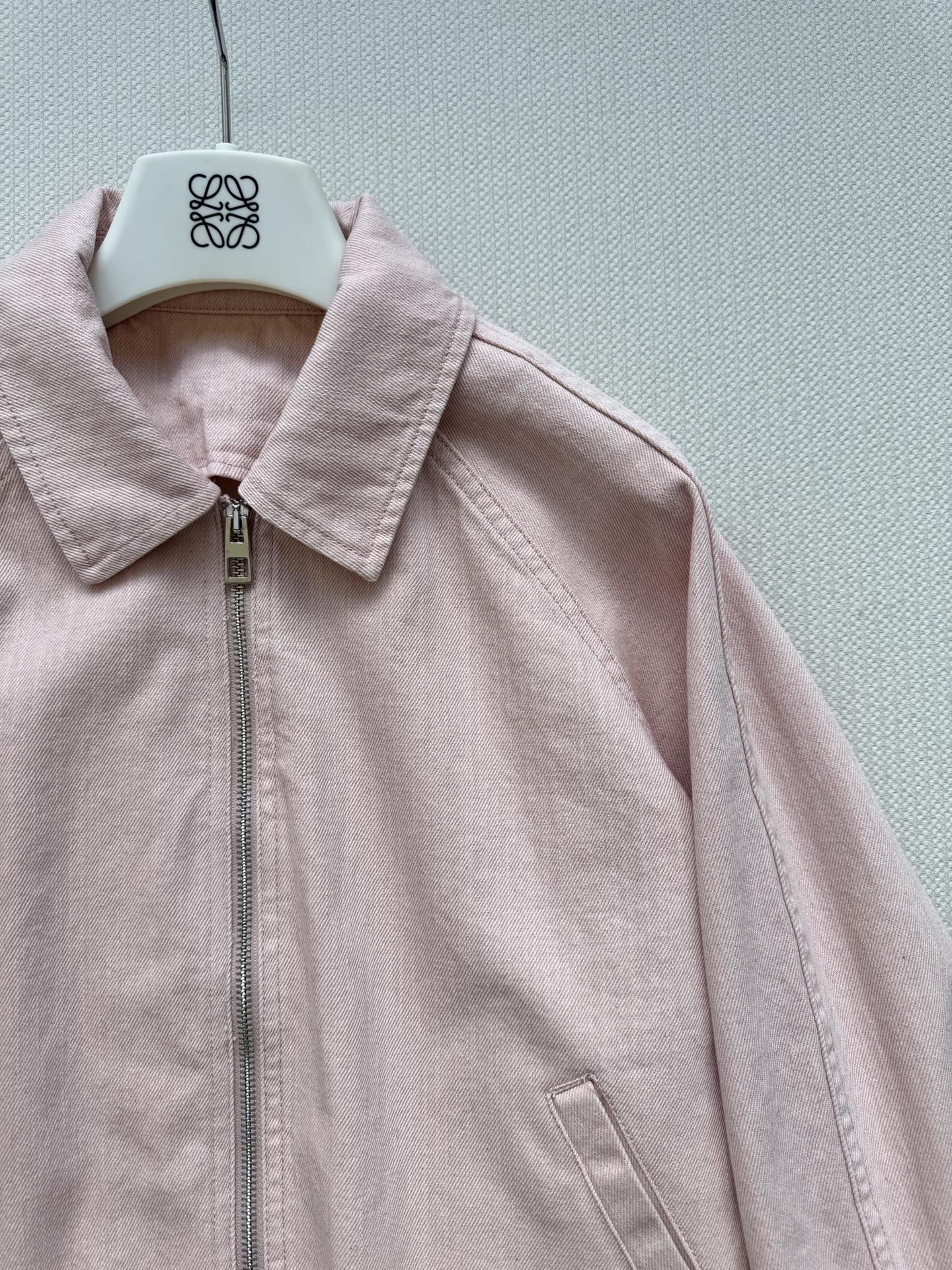 New Fall/Winter 2025 distressed two-tone denim balloon jacket