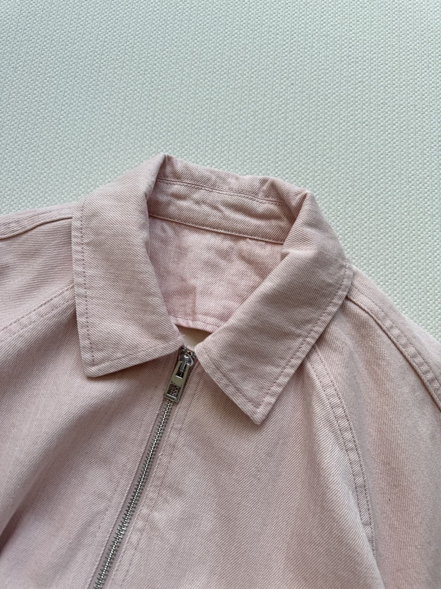 New Fall/Winter 2025 distressed two-tone denim balloon jacket