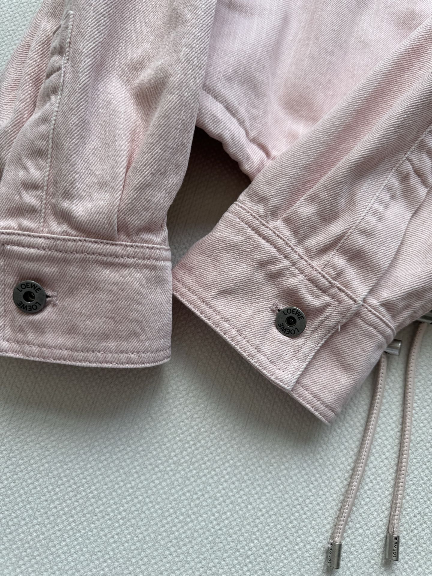 New Fall/Winter 2025 distressed two-tone denim balloon jacket