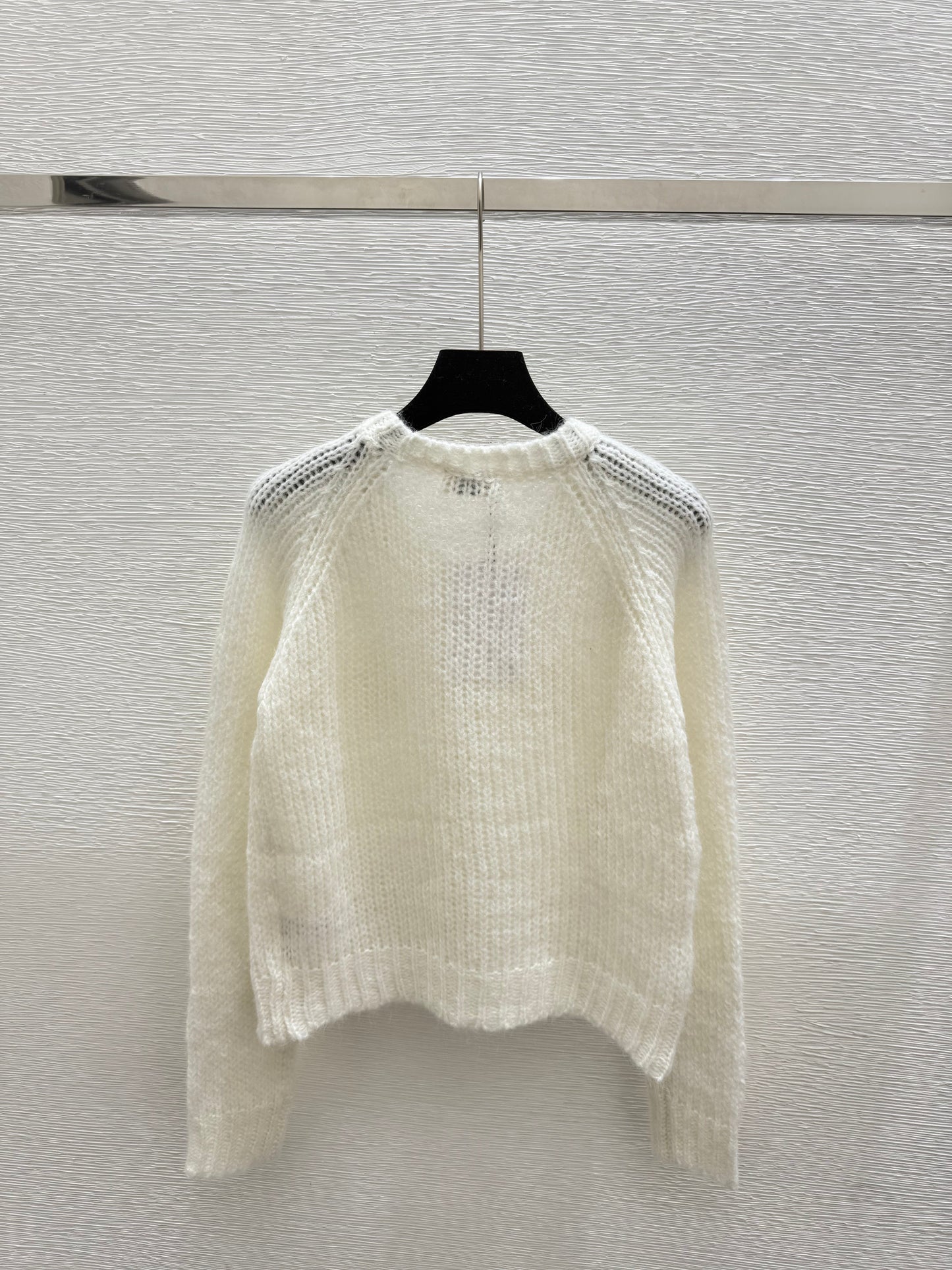 New Early Autumn 3D Floral Letter Embroidery Knitted Long Sleeve Cardigan