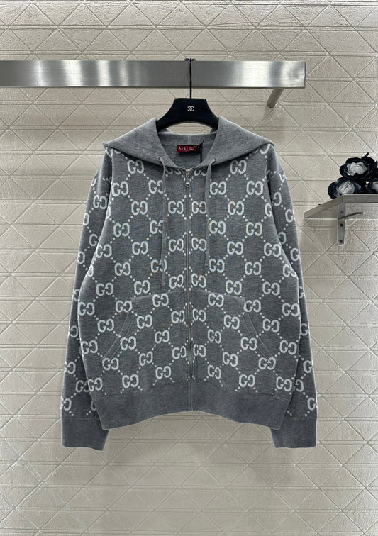 🎄Xmas🎄25FW New Reversible Knit Hooded Jacket