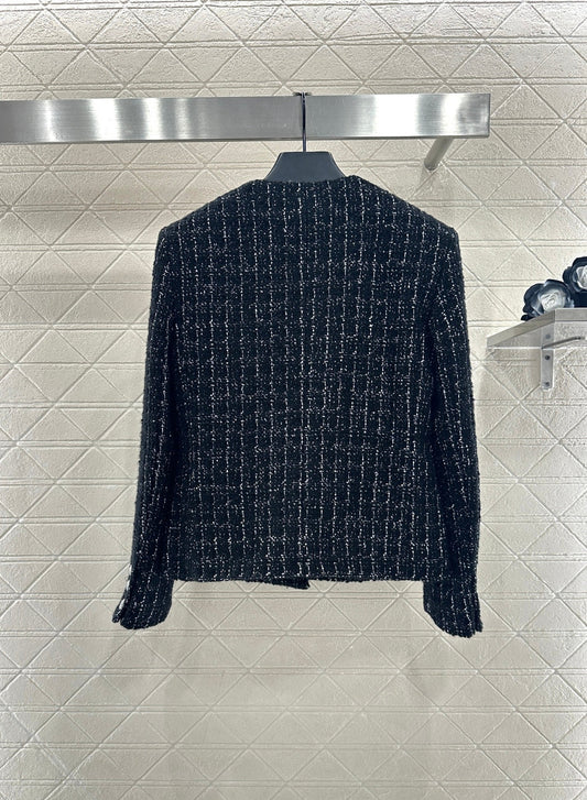 Woven Round Neck Dress Coat