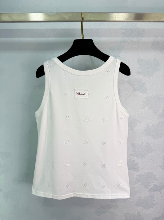 26SS NEW white hollow vest
