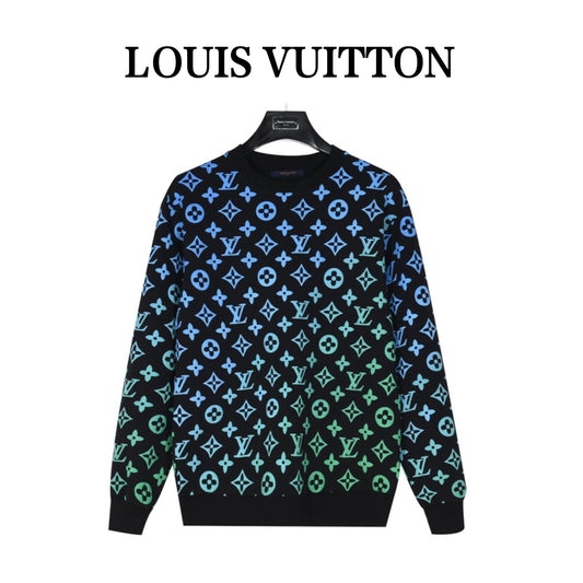 Sudadera de cuello redondo con estampado degradado integral.