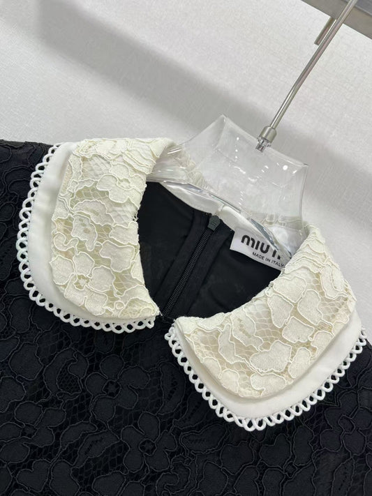 Early Spring Water-soluble Flower Lace Dress
