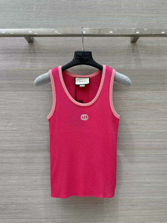 Vintage-Strickweste mit Stickerei