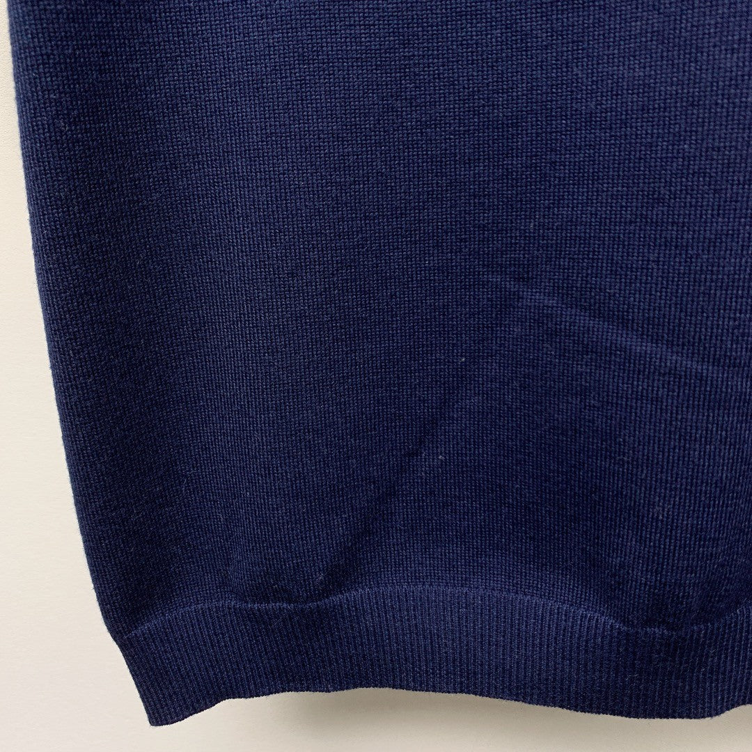 Spring/Summer New Round Neck Knitted Patchwork Short Sleeve Shirt