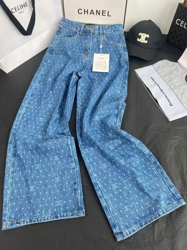 Order these wide-leg straight-leg pants.