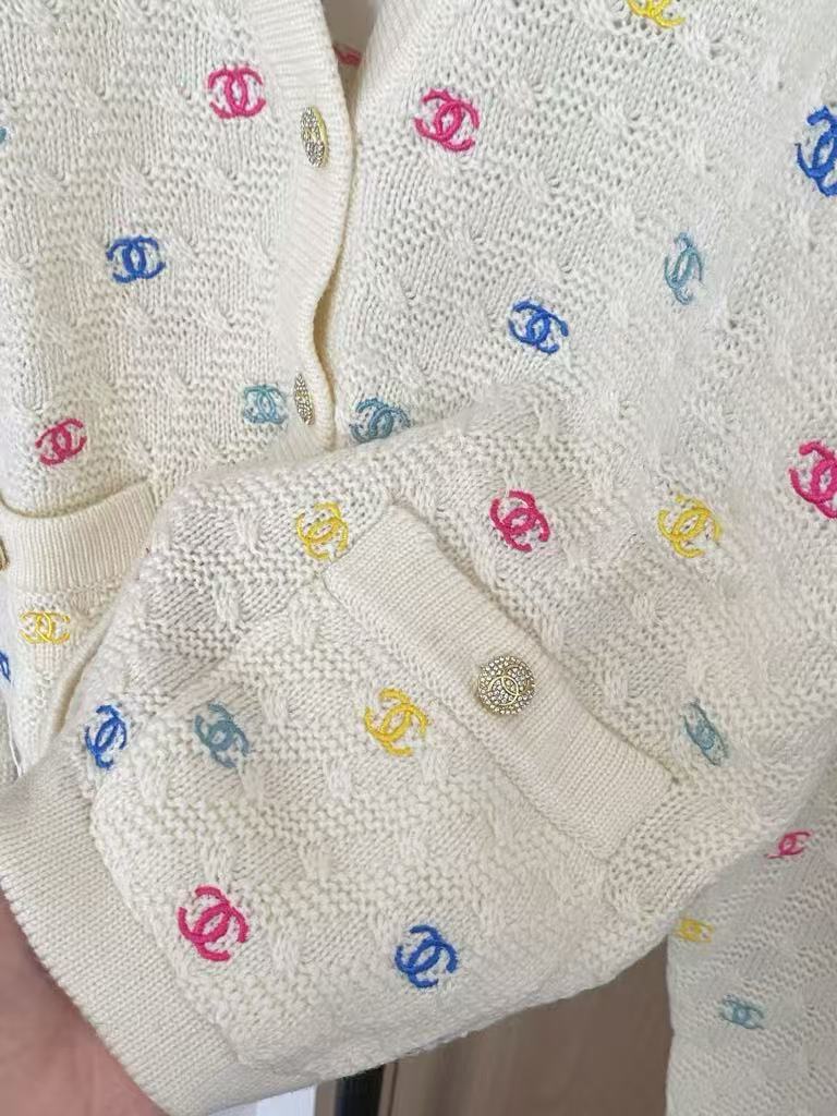 New embroidered cardigan.