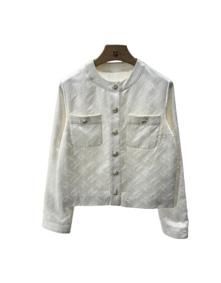 2025 New Arrivals Silk Cotton Jacquard Jacket