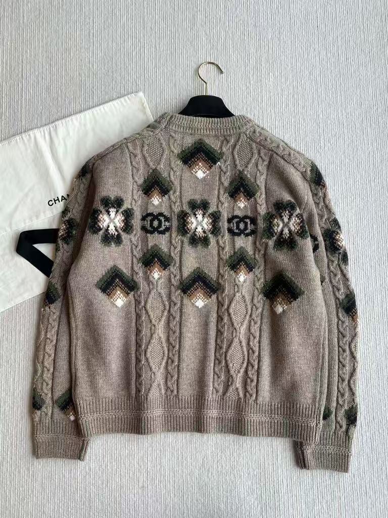 Ski Collection Jacquard Crew Neck Sweater