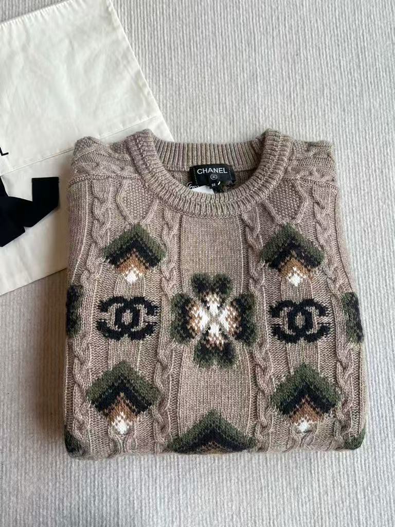 Ski Collection Jacquard Crew Neck Sweater