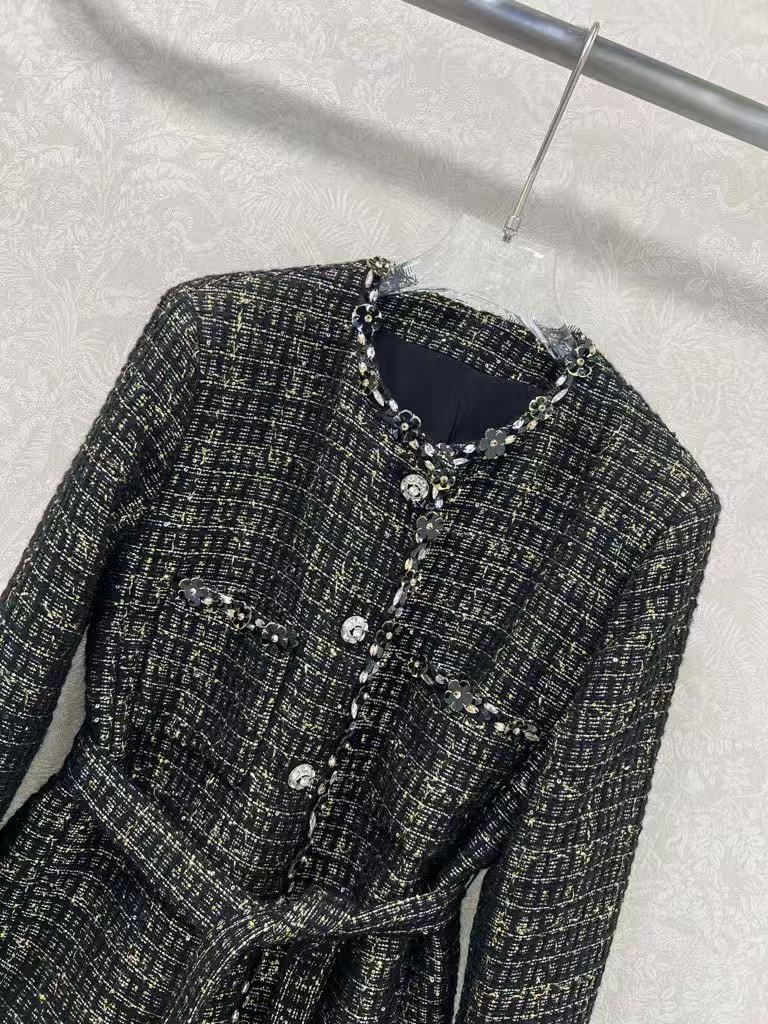 Heavy beaded jacket lining