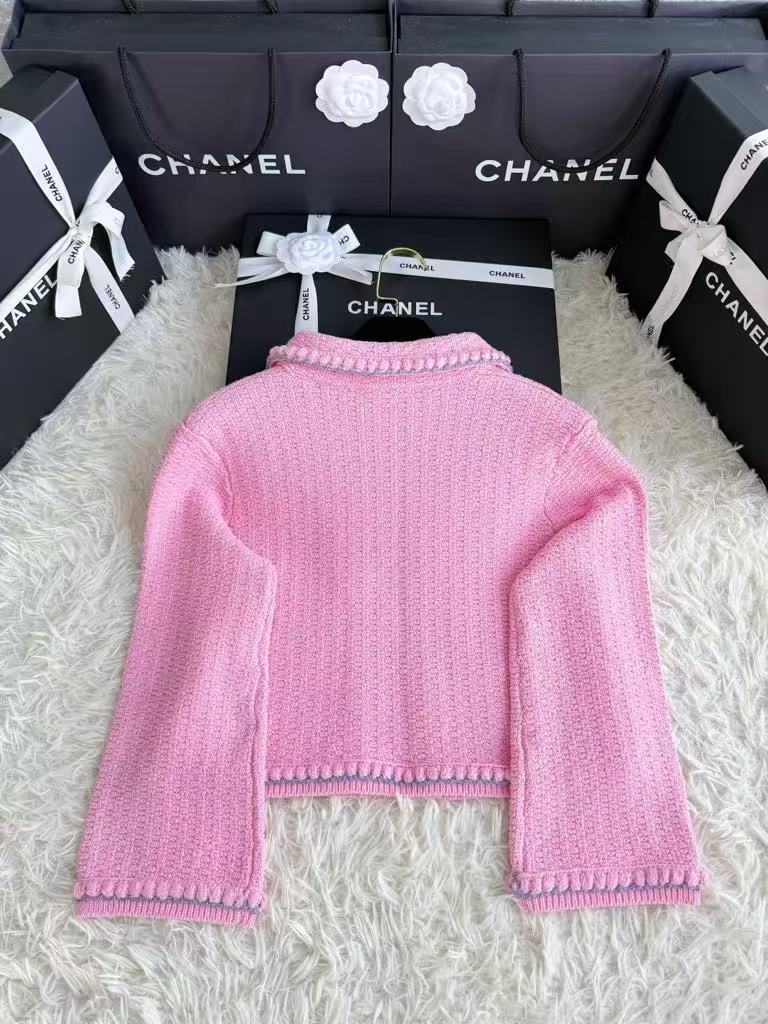 New one-button doll collar knitted cardigan