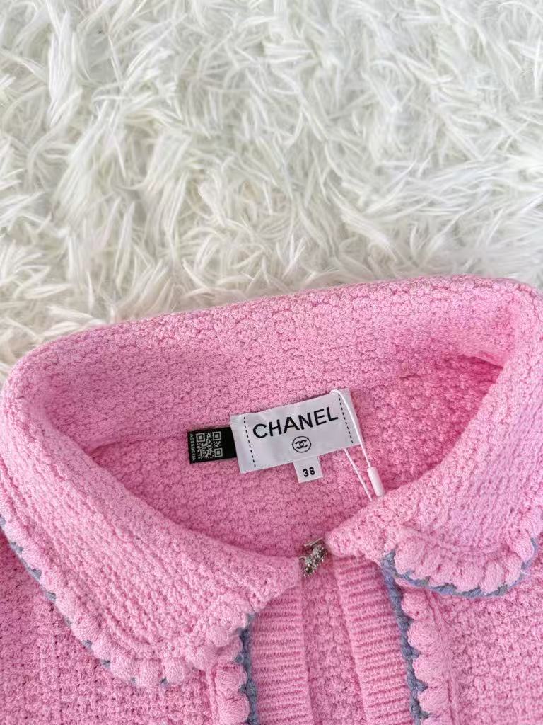 New one-button doll collar knitted cardigan