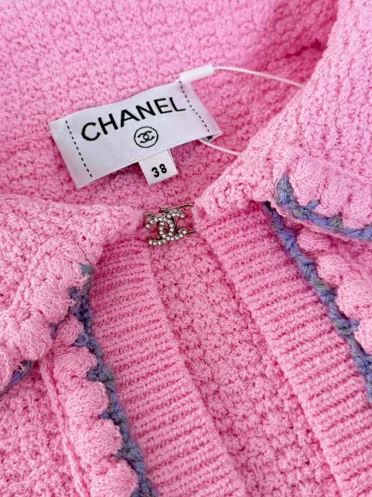 New one-button doll collar knitted cardigan