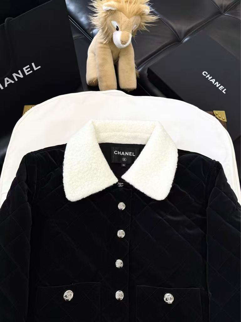 Lambswool short cotton jacket