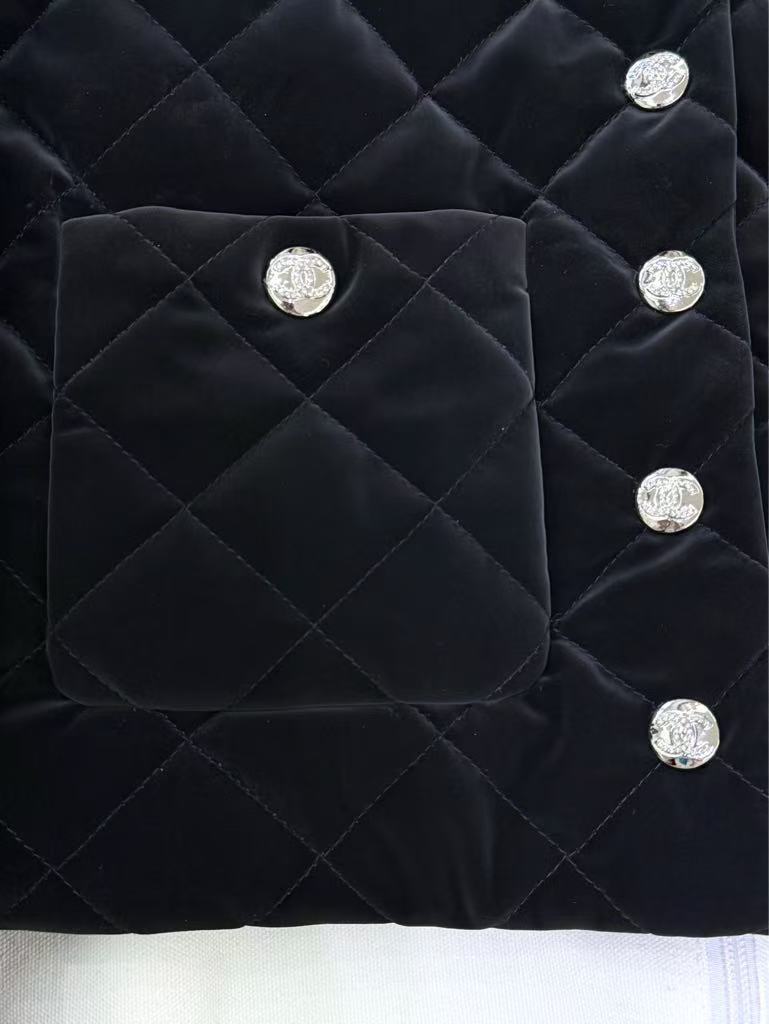 Lambswool short cotton jacket