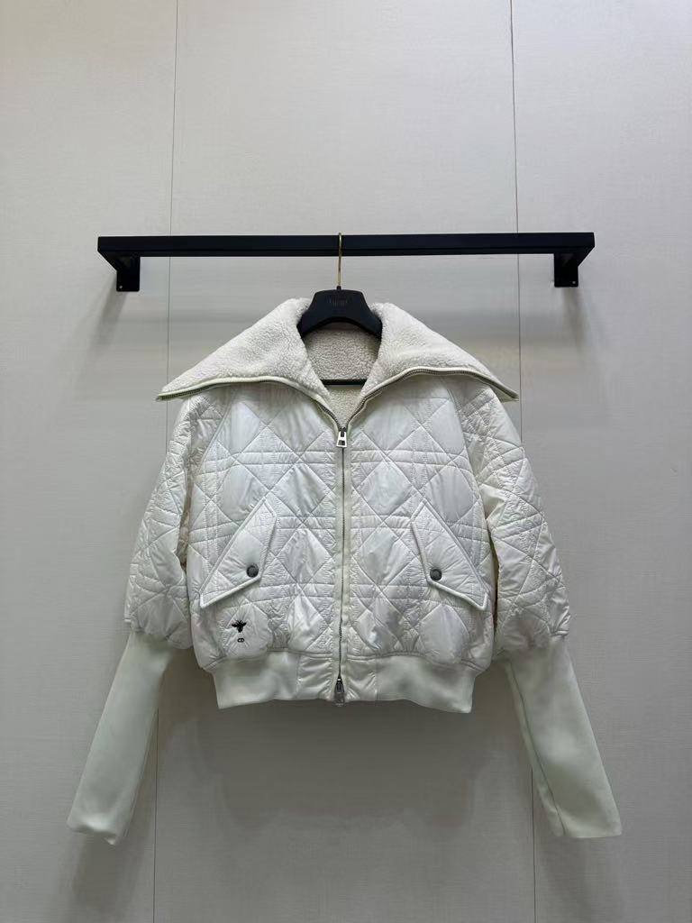 Navy collar lambswool coat
