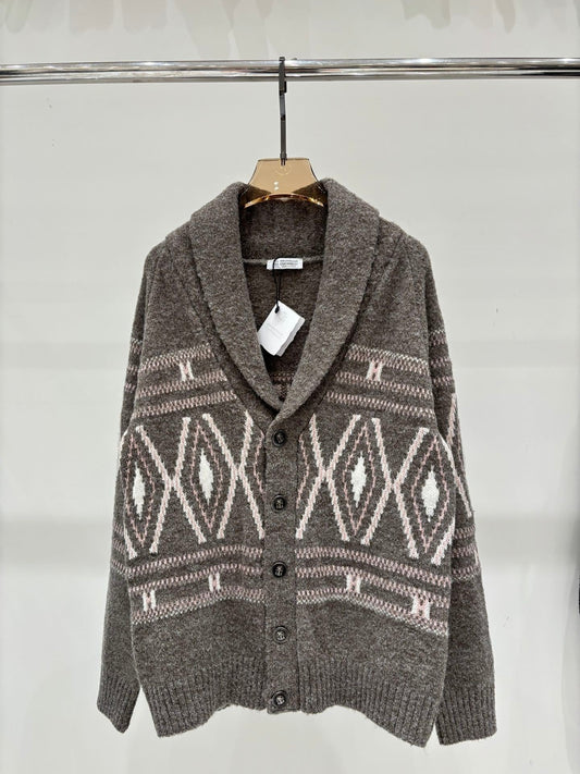 New V-neck knitted cardigan