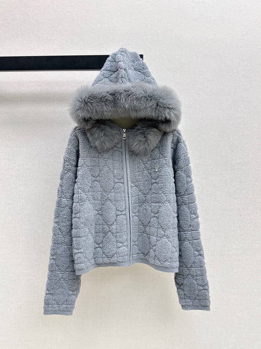 25FW Latest Hot Selling Fur Collar Coat