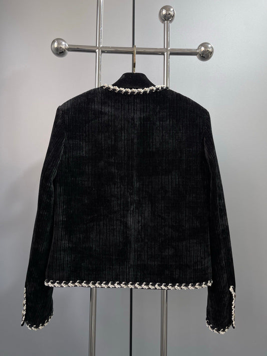 25FW New Corduroy Jacket, Classic and Easy-to-Wear Crew Neck