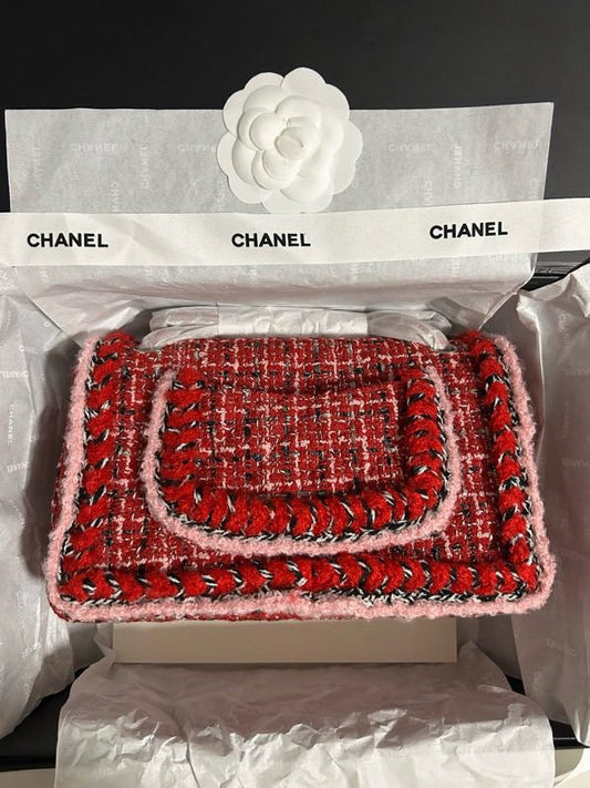 🎄Xmas🎄25C Red wool webbing bag