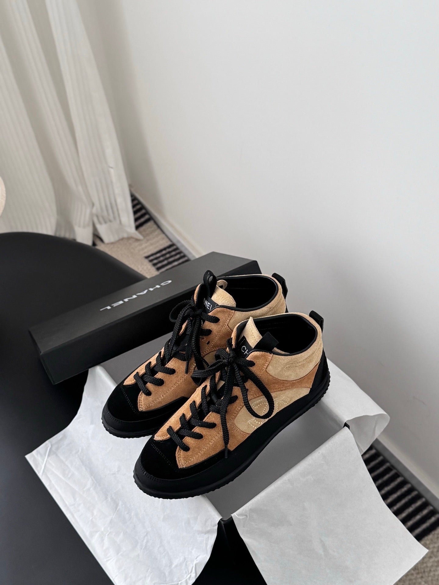 25FW top panda suede Gaobang casual sports shoes