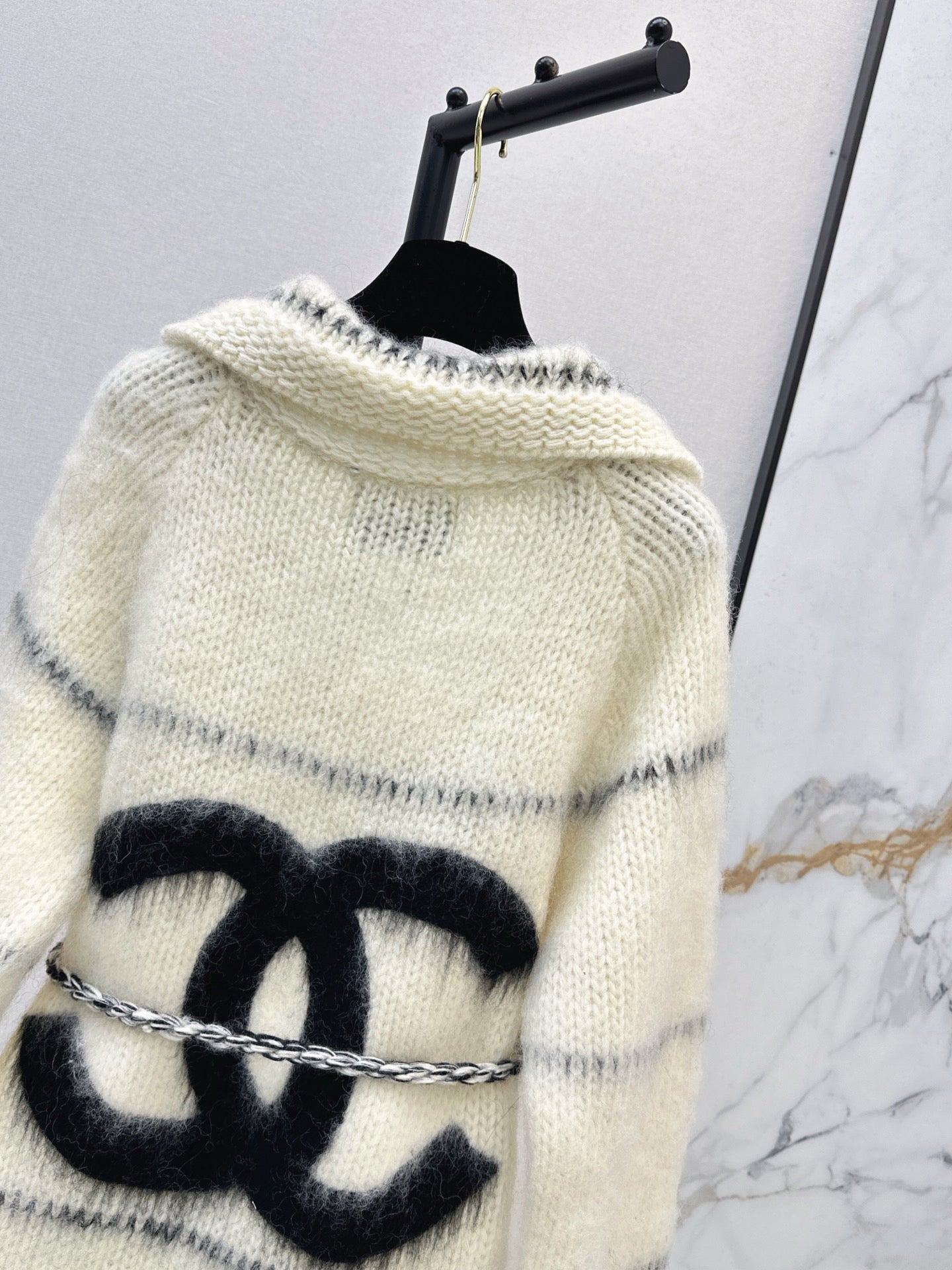 25FW new mohair waistband cardigan