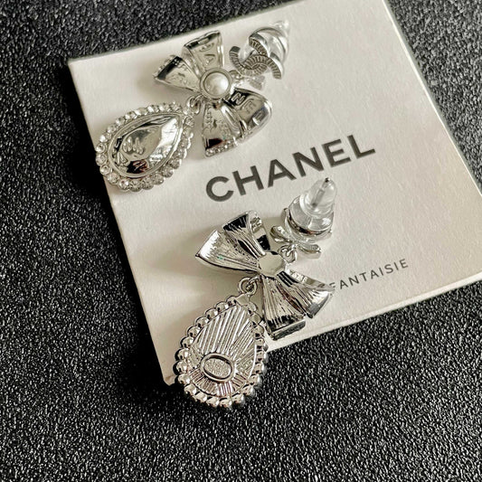 25FW NEW Silver Medieval Stud Earrings