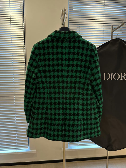 25FW NEW Houndstooth suit cashmere coat