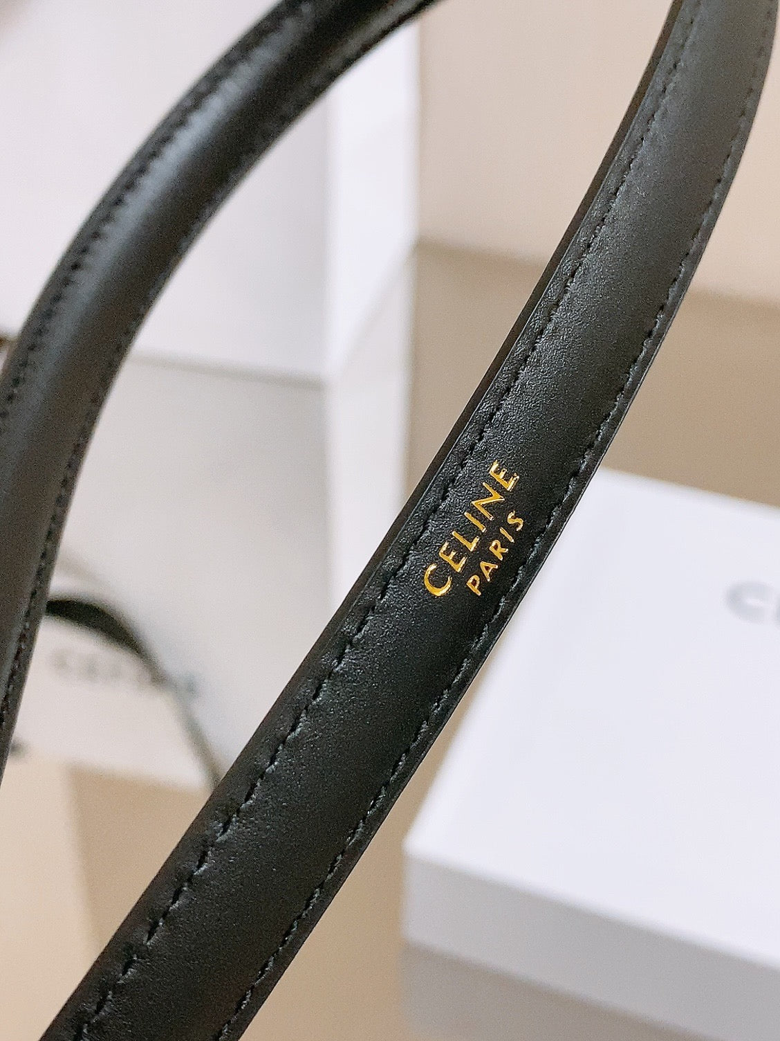 26FW New Top-Grain Cowhide Shield Belt 13mm