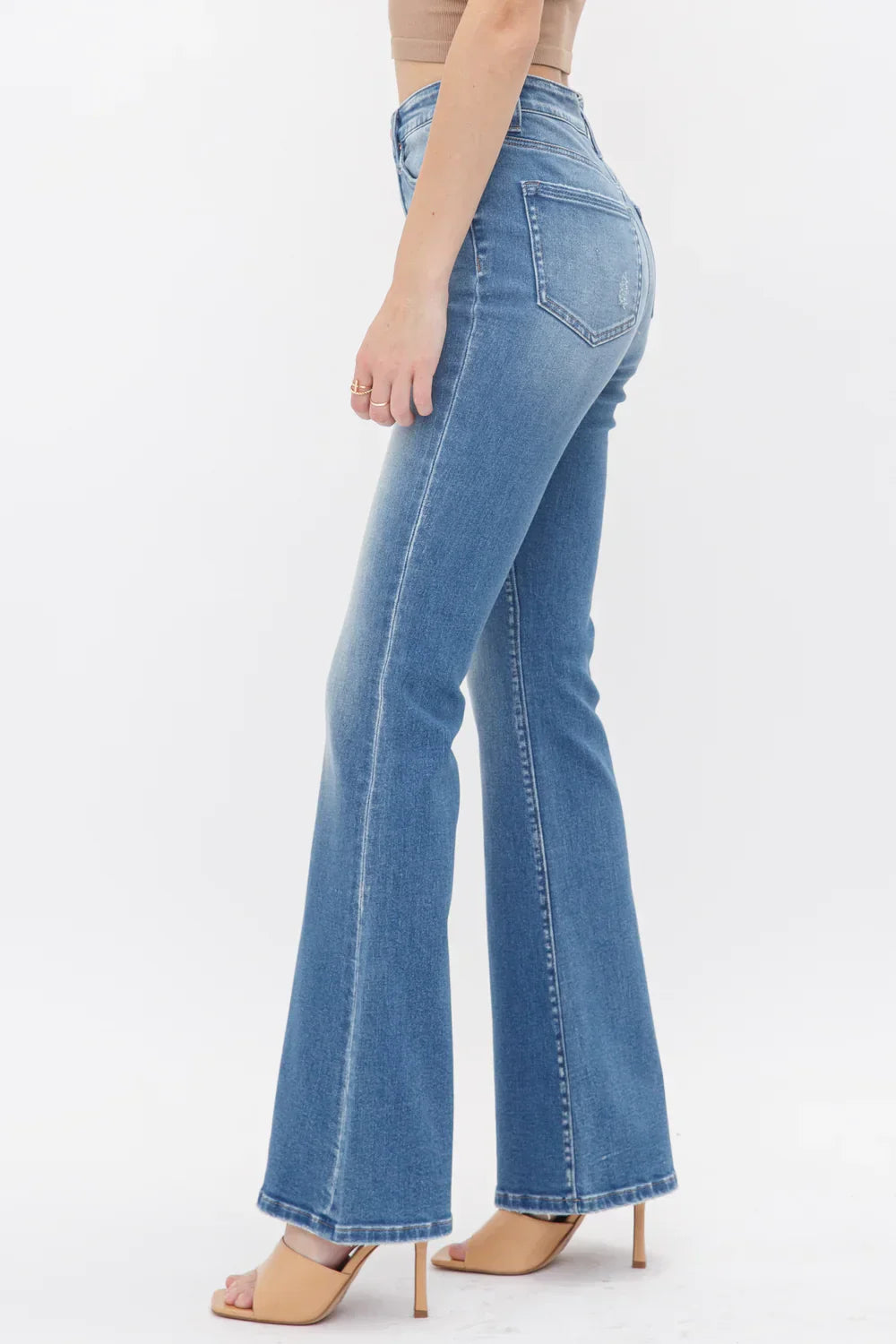 High-Rise Schlagjeans