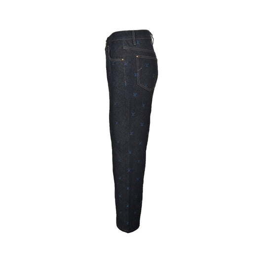24Fw Logo Komplett besticktes Jeans-Set