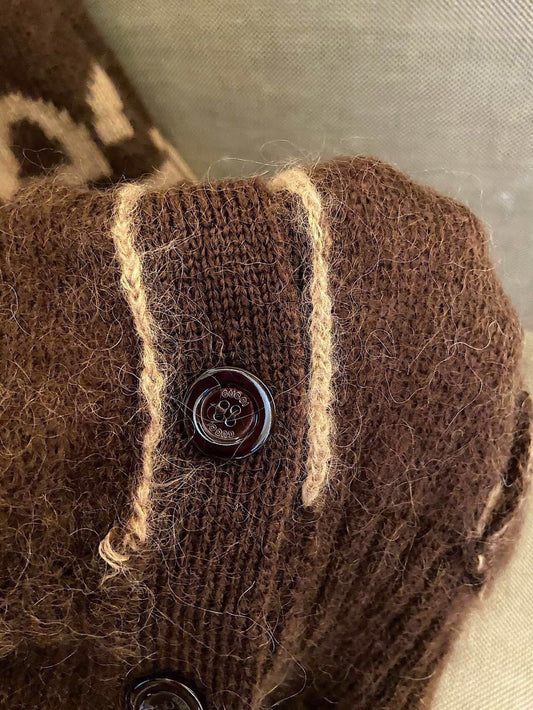 Cárdigan de mohair clásico y elegante