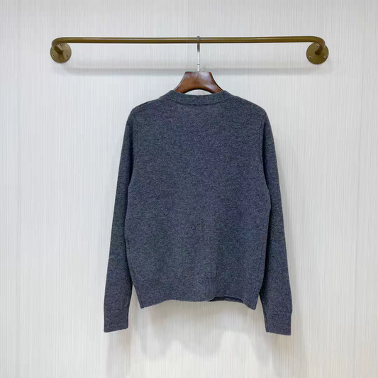Double C logo knitted soft cardigan