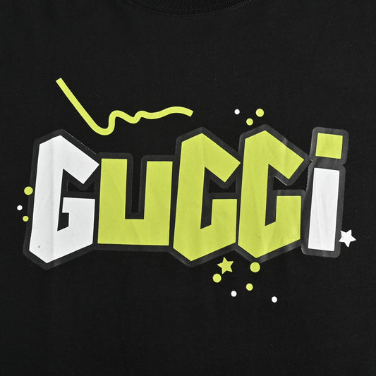 Green And White Print T-Shirt