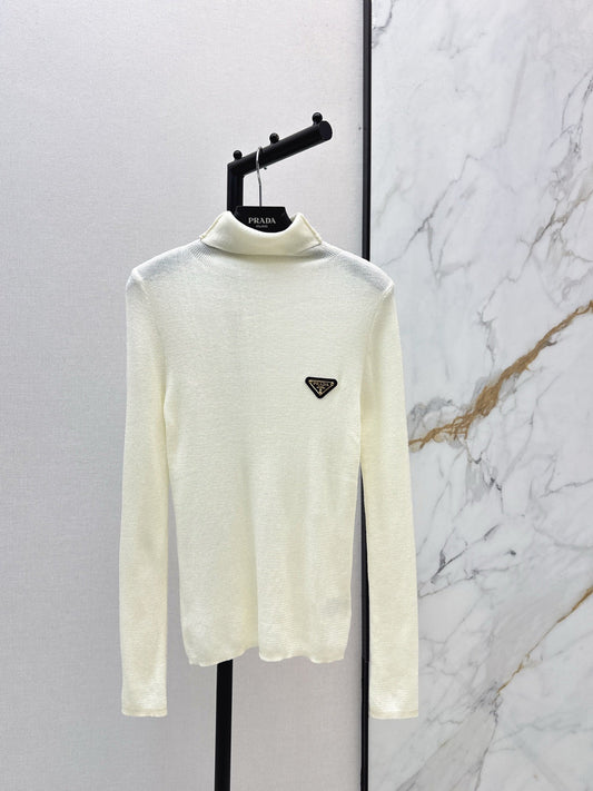 25FW autumn and winter latest high elastic wool bottoming shirt