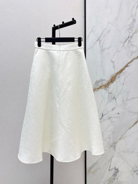 26SS early spring latest white skirt