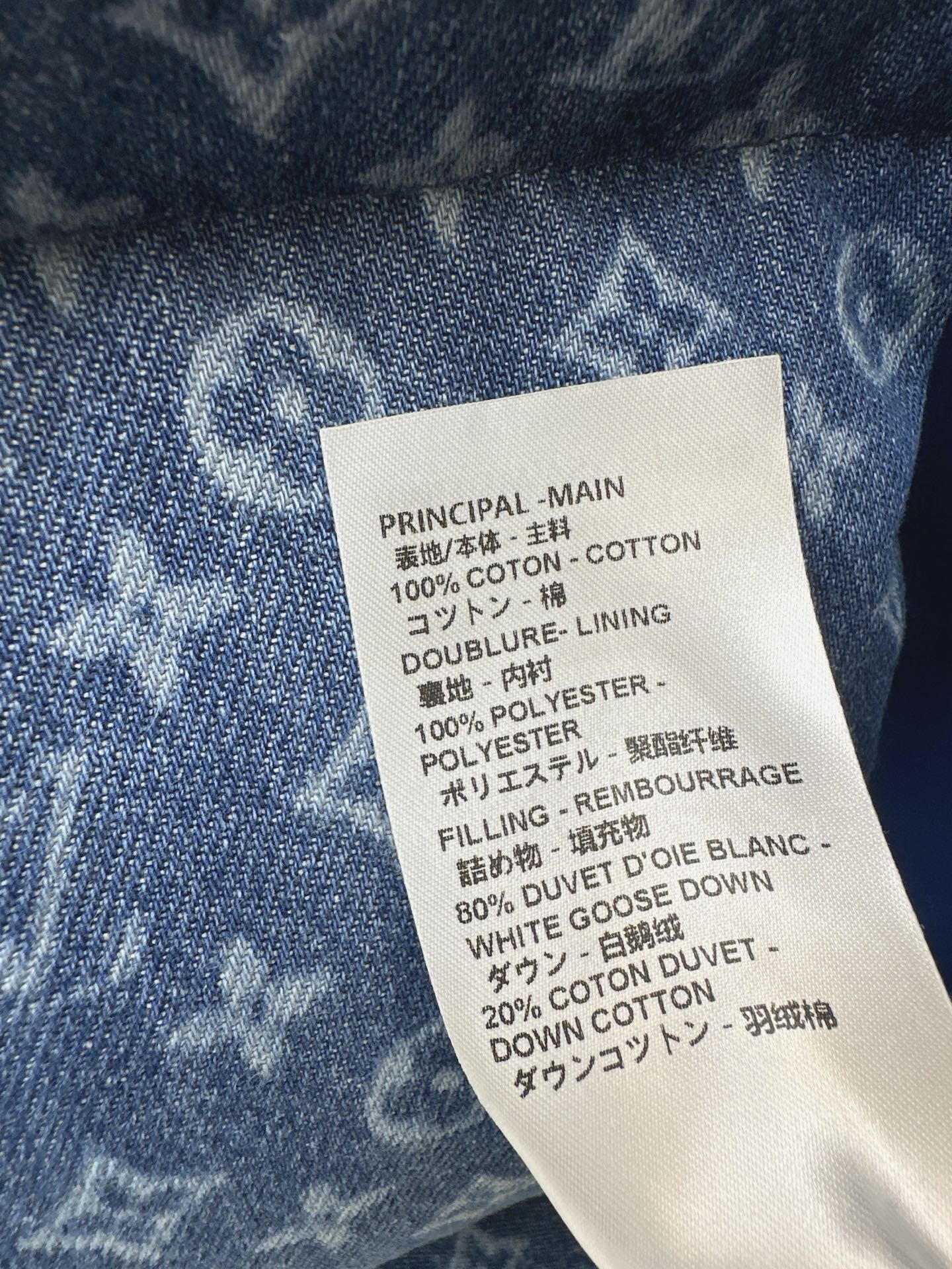 25FW latest ski series denim presbyopia down jacket