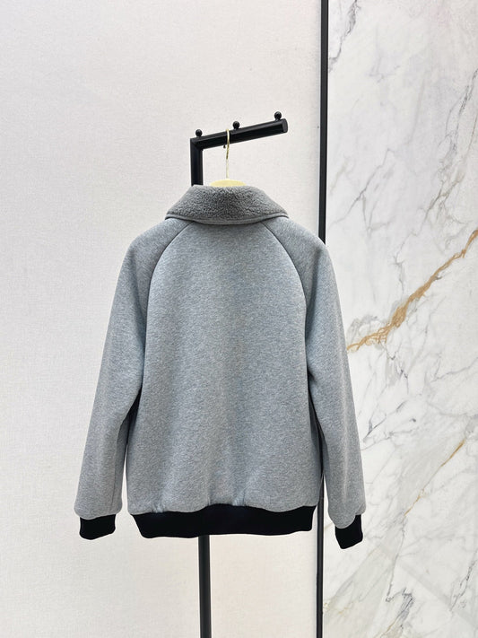 25FW new environmentally friendly lamb wool casual jacket