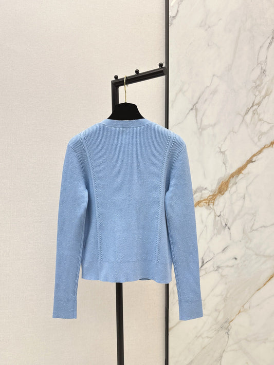 25FW jacquard knit cardigan